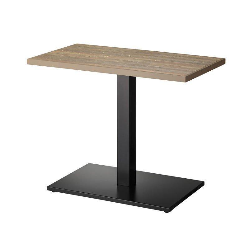 テーブルカフェテーブルアンティーク古材調天板90×50cm 2色業務用店舗用家具 tp176vft220mbk tp176v