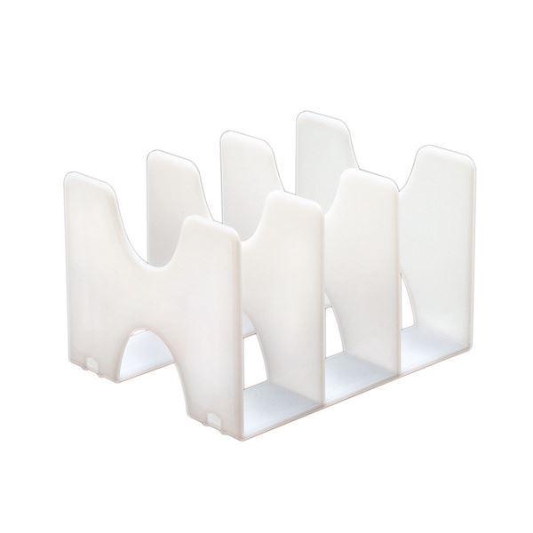 （まとめ） ナカバヤシ キャパティE9ブックスタンド ホワイト FB-E9-CWN 1個 〔×10セット〕