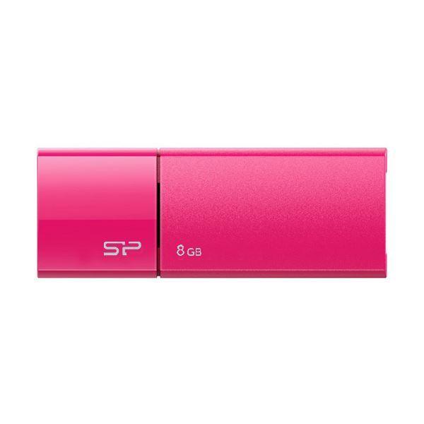 (まとめ) シリコンパワーUSB2.0フラッシュメモリ Ultima U05 8GB ピンク SP008GBUF2U05V1H 1個 〔×10セット〕