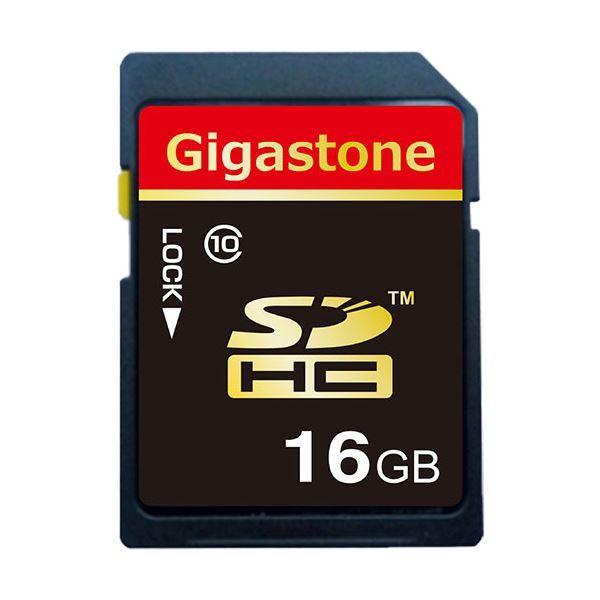 (まとめ) Gigastone SDHCカード16GB class10 GJS10 16G 1枚 〔×10セット〕