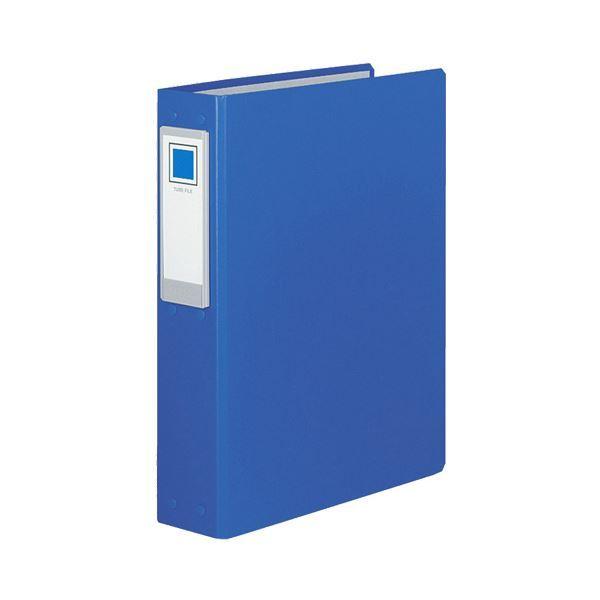 (まとめ) コクヨ チューブファイル(ロングボディ) 片開き A4タテ 2穴 400枚収容 背幅69mm 青 フ-L640NB 1冊 〔×10セット〕
