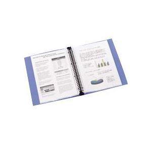 (まとめ) ビュートン リングクリヤーブック(クリアブック) A4タテ 30穴 30ポケット付属 背幅32mm ブルー RCB-A4-30B 1冊 〔×10セット〕