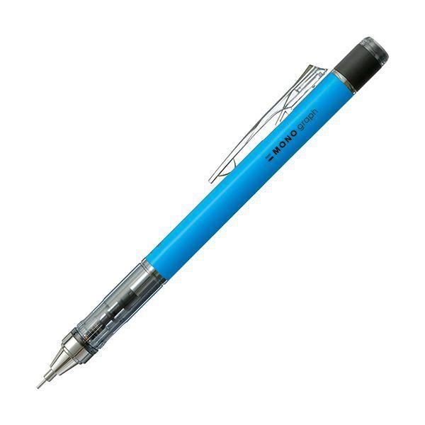 (まとめ) トンボ鉛筆 シャープペンシルモノグラフネオン 0.5mm （軸色：ネオンブルー） DPA-134B 1本 〔×30セット〕