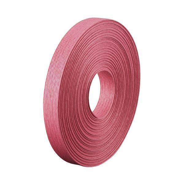 （まとめ） 紙バンド 10m巻 桃 （×10セット）