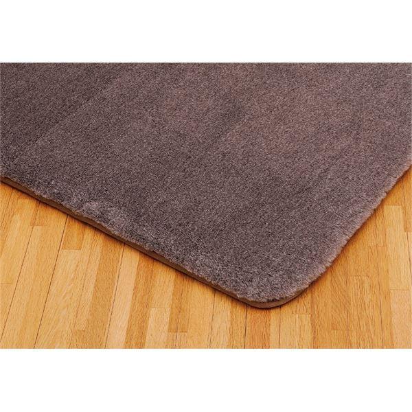 ラグマット/絨毯 〔約190×240cm ベージュ〕 ホットカーペット対応 すべりにくい 『ミーテ2』 プレーベル〔代引不可〕