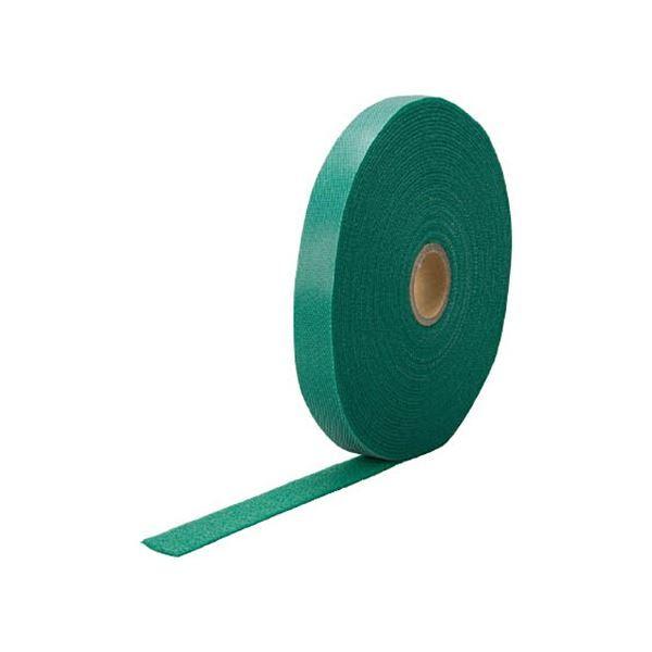 (まとめ) TRUSCO マジックケーブルロールタイ 幅15mm×長さ10m 緑 TRMGTP-15GN 1巻 〔×5セット〕