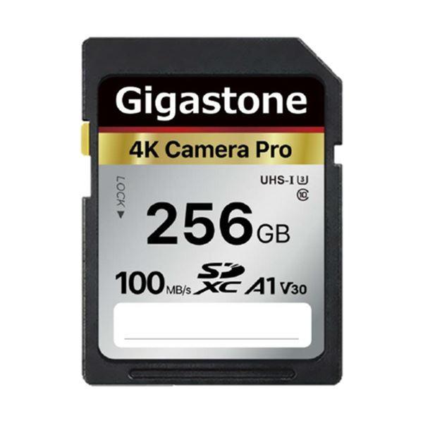 特価商品（まとめ）Gigastone SDXCカード 256GB V30 UHS-1 U3 A1 GJSX-256GV3A1 1枚〔×3セット〕
