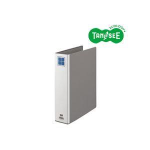 （まとめ）TANOSEE 片開きパイプ式ファイルE A4タテ 50mmとじ グレー 30冊