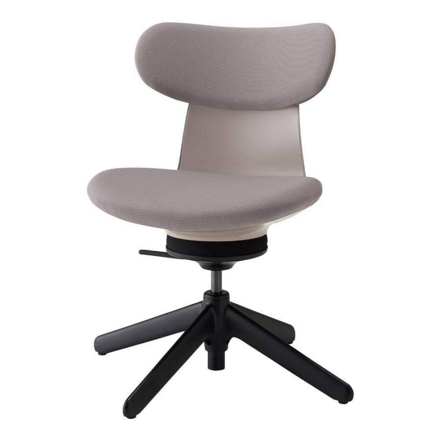 コクヨ　C05-B10CCL_1　オフィスチェア　ingLIFE（イングライフ）背クッションタイプ　4本脚タイプ　ブラック樹脂脚　肘なし　布張地（背座同色）