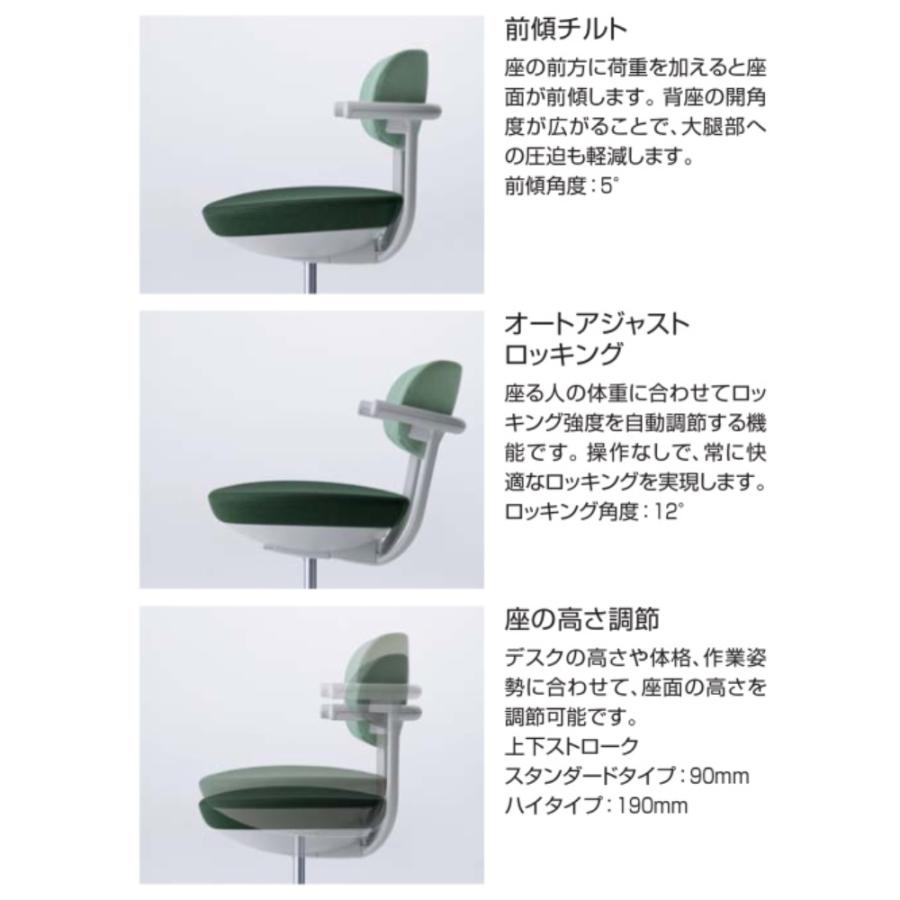 コクヨ C07-Z11JU-1K_1 カジュアルチェア pallo＜パロ＞ 背樹脂タイプ 本体色ベージュの画像
