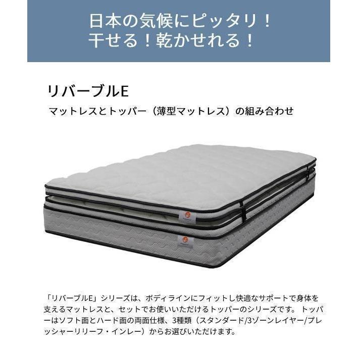 【シーリーベッド正規販売店】　リバーブルE 　スタンダードトッパー＋マットレスセット　キングサイズ（K）_1