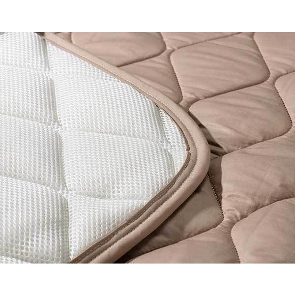 【フランスベッド寝装品】羊毛メッシュベッドパッド （SDL）_4