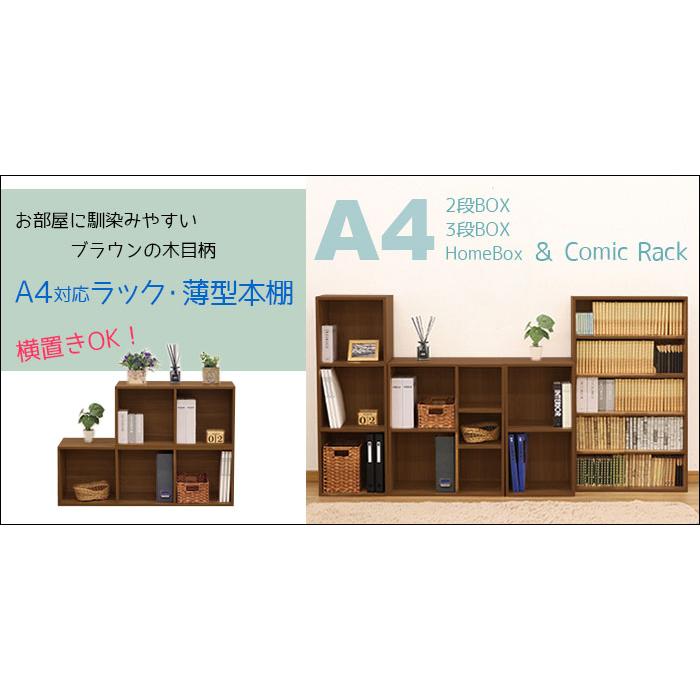 2個セット カラーボックス ワイド(2段＋3段) A4ファイル対応 B5