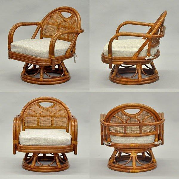 座椅子 回転椅子 肘付き 回転座椅子 座面高さ27cm 高座椅子 ひじ掛け