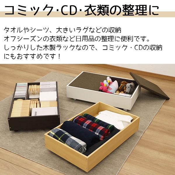 ベッド下収納 キャスター付き(ボックスセット) (インナー ベッド下収納 キャスター付き(ボックスセット) (インナー