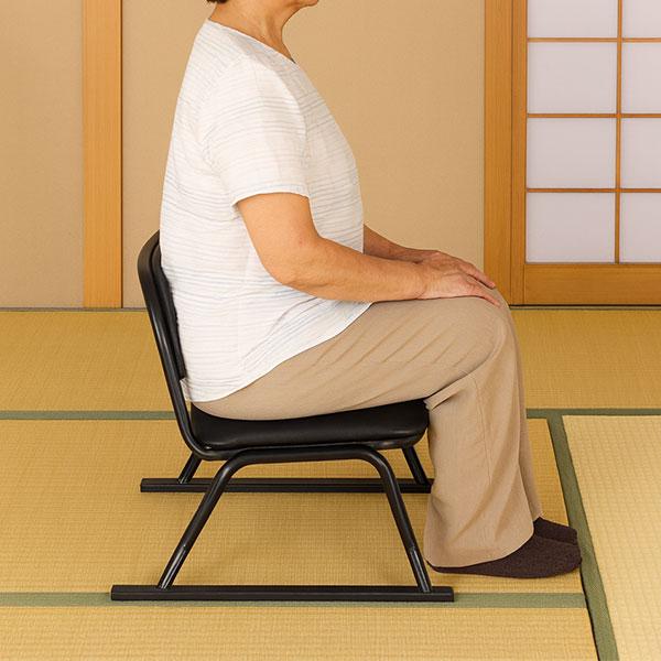 4脚セット 座椅子 脚付き 高座椅子 座面高さ25cm 完成品 幅52cm 奥行