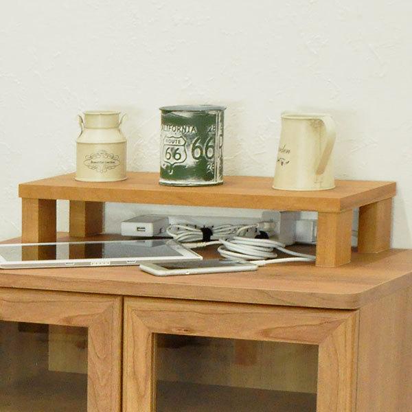 モニター台 机上ラック 木製 モニターラック 机上台 幅40cm 奥行20cm