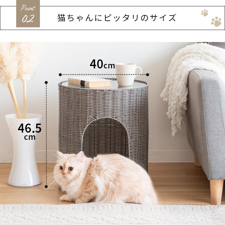 ネコ ハウス キャットハウス ペット 猫 ベッド 猫ちぐら ほぼ完成品(天