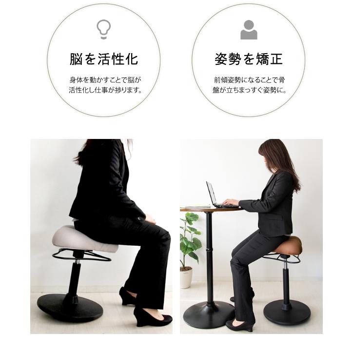 バランスチェア スツール ロータイプ 高さ51〜66cm バランススツール