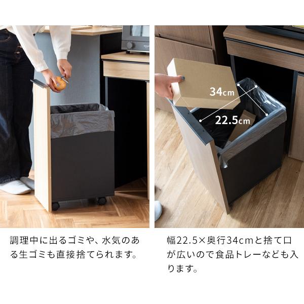 ゴミ箱 おしゃれ 45リットル×2杯(計90リットル) 分別 袋 見えない 隠し