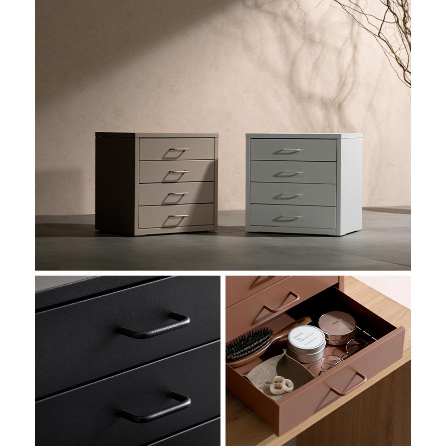 卓上 引き出し 収納 4段 A4サイズが入る スチール 幅35cm 奥行26cm 高