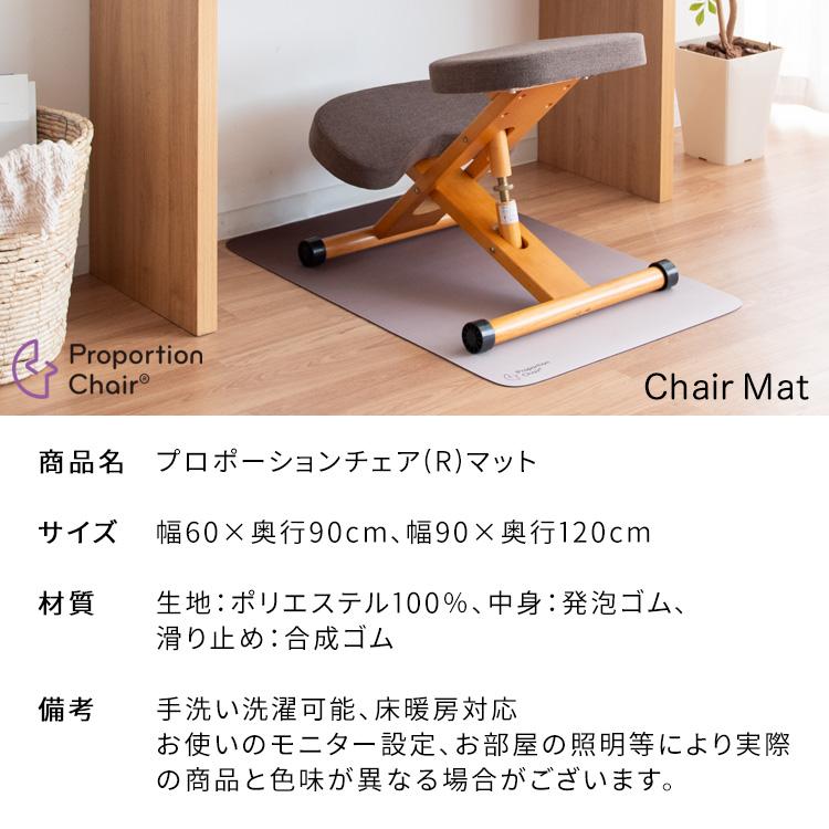 チェアマット 60×90cm 洗える 床保護マット 薄い ズレない 賃貸OK