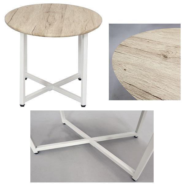 ローテーブル センターテーブル 幅80cm 奥行50cm 高さ40cm ホワイト