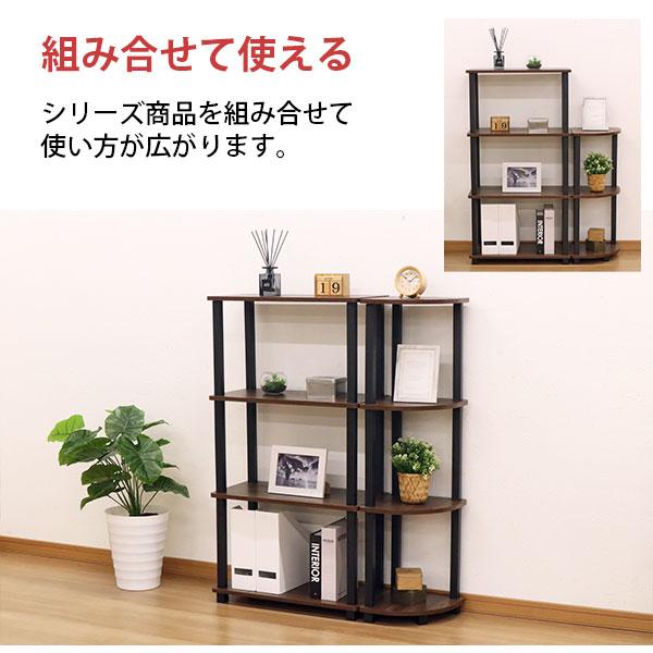収納ラック 4段 オープンラック4段 工具不要 簡単組立 幅60cm(59cm