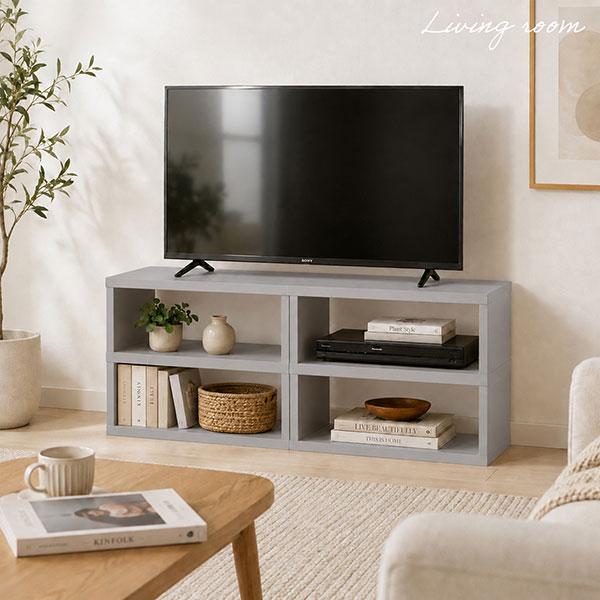 オープンラック 1段 50×20 奥行30cm 収納 棚 A4対応 ブラウン 