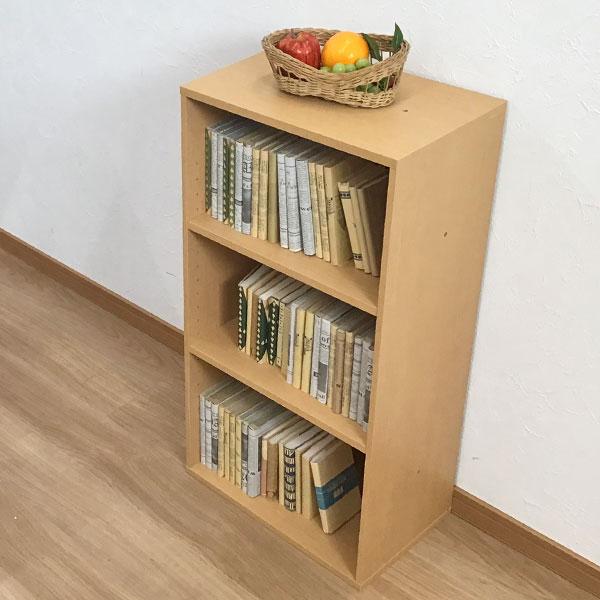 すき間収納棚 幅45cm (約)奥行30cm 高さ90cm カラーボックス 3段 奥行