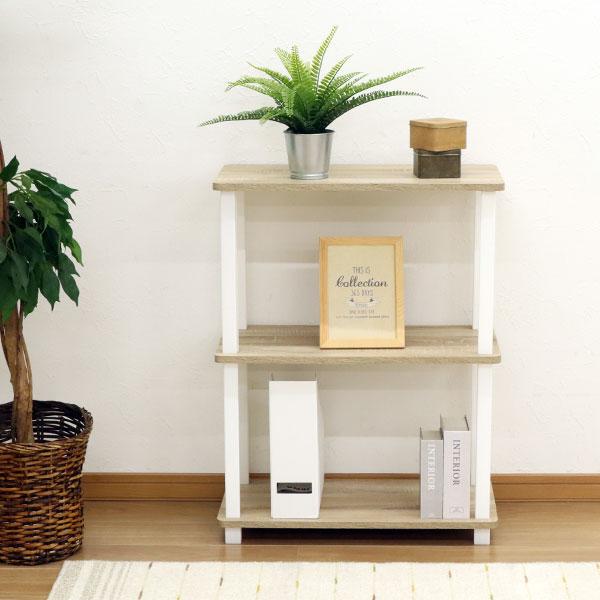 3分割可能　ラック　収納　お部屋が豪華になります 収納ラック 3段 オープンラック3段 工具不要 簡単組立 幅60cm(59cm