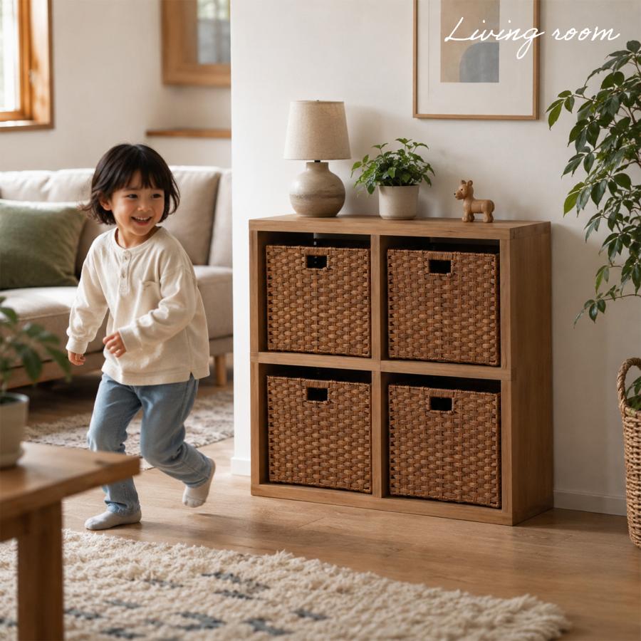 オープンラック スタッキングシェルフ A4対応 2列×2段 レクタックス2