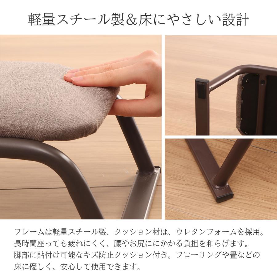 モデルルーム引き上げ・背もたれ無し　椅子４脚　 4脚セット 正座椅子 背もたれなし スツール 座面高さ18cm 完成品 (約