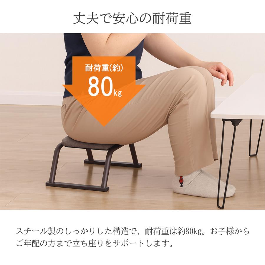 モデルルーム引き上げ・背もたれ無し　椅子４脚　 4脚セット 正座椅子 背もたれなし スツール 座面高さ18cm 完成品 (約