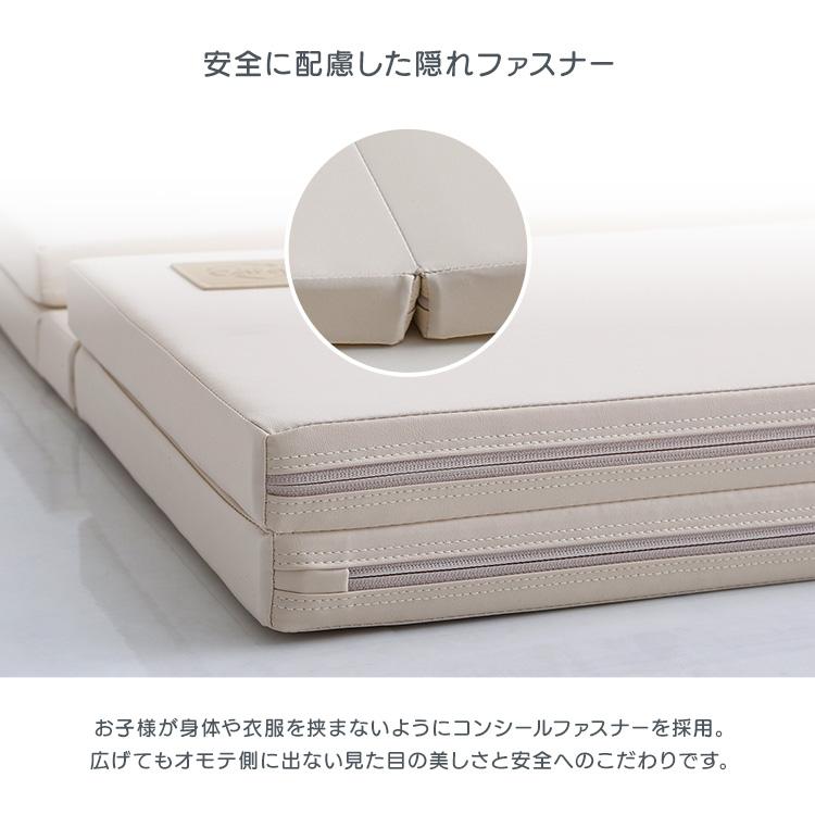 プレイマット 折りたたみ式 抗菌 防水 安心素材 120×160 防音対策 お