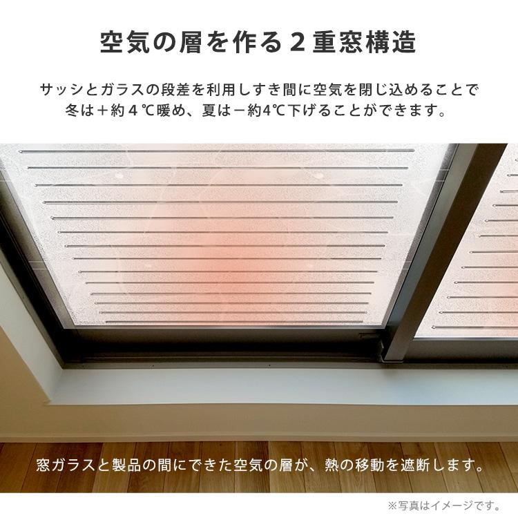 断熱パネル 窓 断熱シート すりガラス調 防寒 パネル 簡単 冬夏兼用