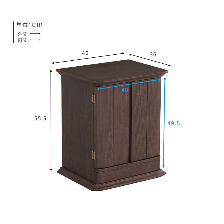仏壇 18号 完成品 日本製 桐 幅49.5cm 奥行41cm 高さ64.5cm ミニ仏壇