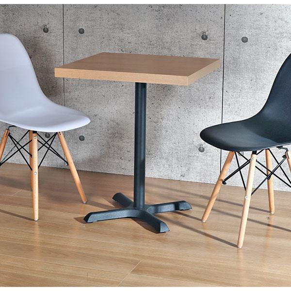 カフェテーブル 正方形 60×60 一本脚 ダイニングテーブル カフェ風