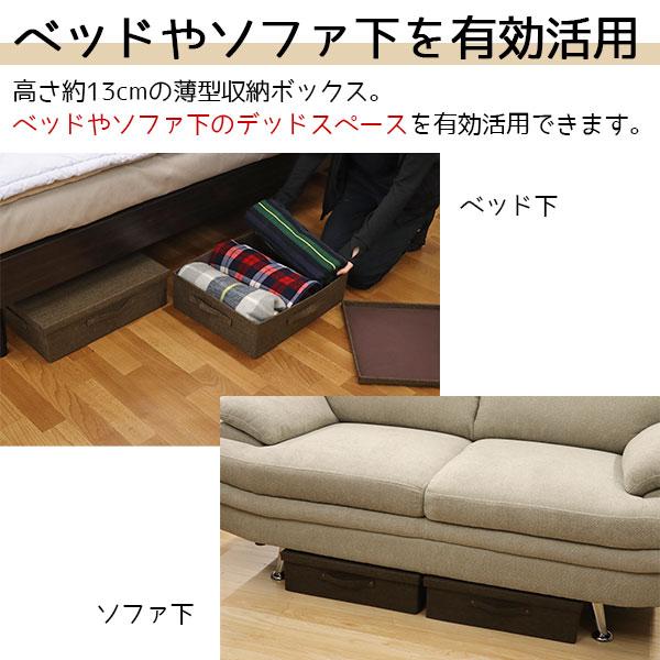 ベッド下収納 ふた付き おしゃれ(5個セット)ベッド下収納ボックス