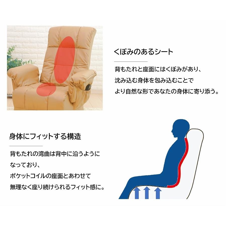 パーソナルチェア 座椅子 ポケットコイル リラックスチェア