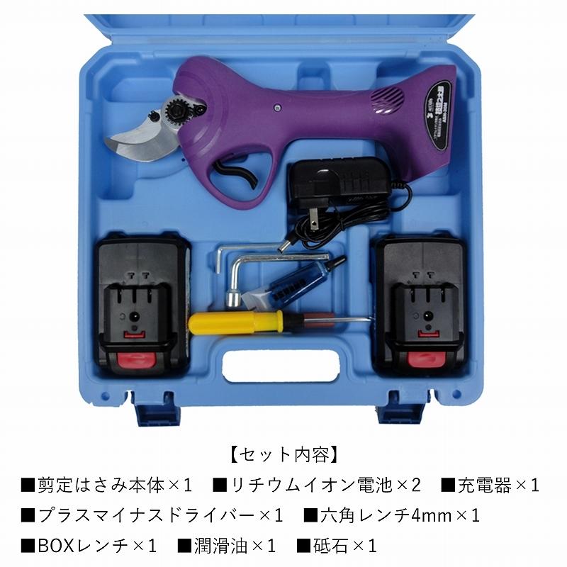 枝切りバサミ 電動 ASH-30M 最大切断径30mm コードレス 充電式 力要らず らくらくカット 果樹園 お手入れ 植木 剪定 トリマー 家庭園芸 ガーデニング 1年保証の画像