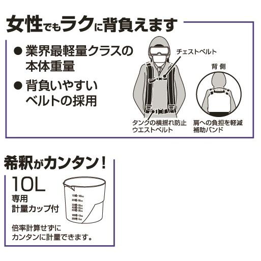 エンジン動噴 15L シングルピストン式 工進 高圧 噴霧器 消毒 ES-15PDX
