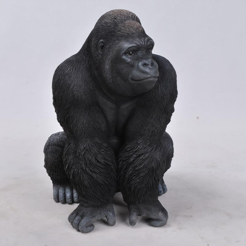 ゴリラ ごりら 猿 オブジェ オーナメント ガーデンオーナメント 置物