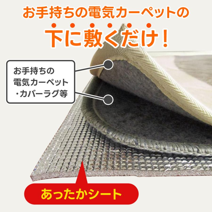 広電（KODEN） あったかシート 2畳相当 180×180 厚さ4mm KD420 ホット
