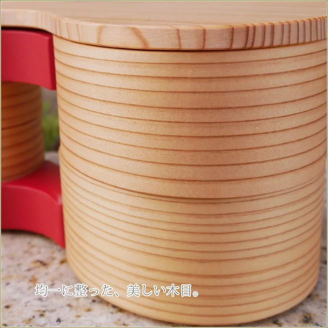 花弁当 朱 大館曲げわっぱ おしゃれなお弁当箱 伝統工芸品 秋田杉工芸