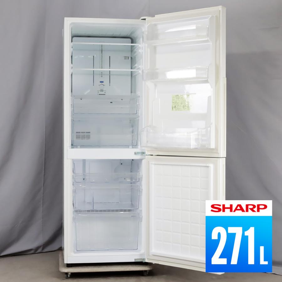 中古/屋内搬入付 冷蔵庫 2ドア 271L ファン式 プラズマクラスター 30日保証 SHARP SJ-PD27C-W 右開き E :ej5702:かぐやインテリア 通販 SHARP ノンフロン冷凍冷蔵庫 SJ-PD27C-T 271ℓ