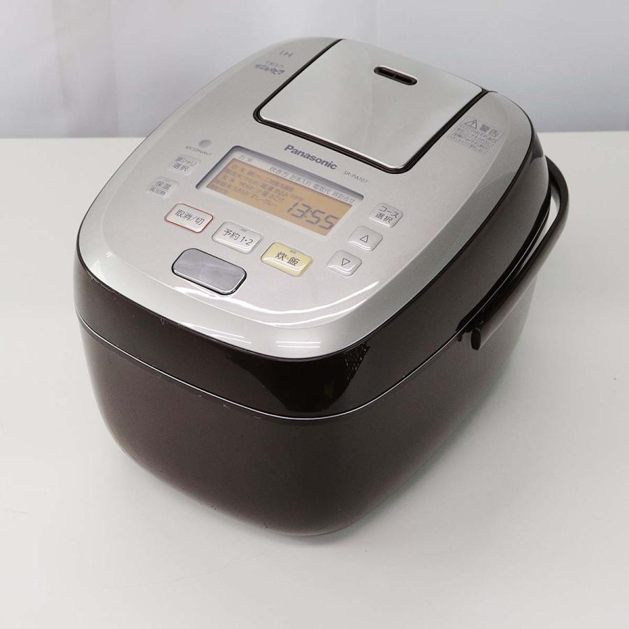 中古 圧力IH炊飯ジャー 5.5合 可変圧力おどり炊き 訳あり特価 Panasonic SR-PA107-T FA0207 :fa0207:かぐやインテリア 通販 Panasonic 可変圧力IH 炊飯器 5.5合 SR-PA107 2017
