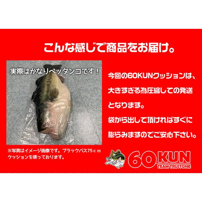 TT-11 60KUN 100cm ブラックバスクッション ブラックバス　ブルーギル | バス釣り バス 釣り 魚 釣りグッズ おもしろい｜kaguya-store｜12