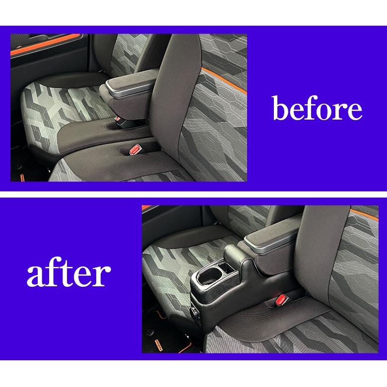 タントファンクロス 専用 USB付 アームレスト コンソールボックス wao タント コンソール パーツ アクセサリー カスタム ブラック USB 充電 収納 内装 |  | 12