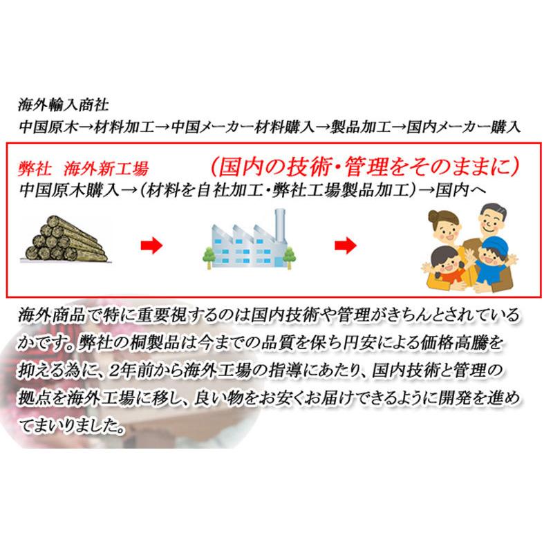 送料無料（一部地域を除く）0016gb 輸入品 /総桐 雛人形 収納ケース 3段 高さ81.5/ 人形 お雛様 保管 衣装箱の画像